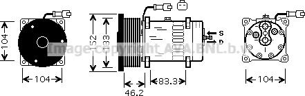 Ava Quality Cooling CPK004 - Компресор, кондиціонер autocars.com.ua