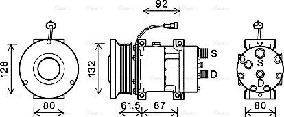 Ava Quality Cooling CPAK011 - Компресор, кондиціонер autocars.com.ua