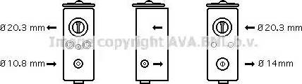 Ava Quality Cooling CR1082 - Розширювальний клапан, кондиціонер autocars.com.ua