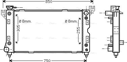 Ava Quality Cooling CR 2029 - Радиатор, охлаждение двигателя avtokuzovplus.com.ua