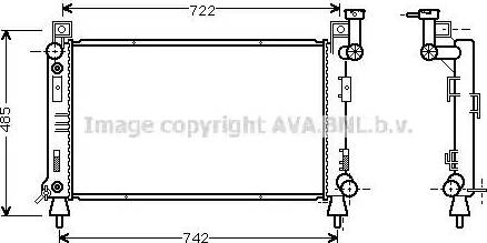 Ava Quality Cooling CR 2030 - Радіатор, охолодження двигуна autocars.com.ua