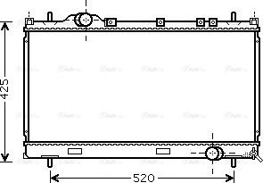 Ava Quality Cooling CR 2101 - Радіатор, охолодження двигуна autocars.com.ua
