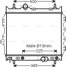 Ava Quality Cooling CR2119 - Радиатор, охлаждение двигателя avtokuzovplus.com.ua