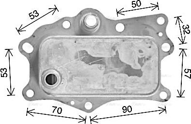 Ava Quality Cooling CR3143 - Масляный радиатор, двигательное масло avtokuzovplus.com.ua