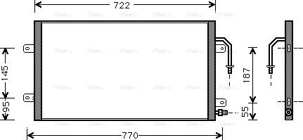 AVA CR 5012 - Конденсатор, кондиціонер autocars.com.ua