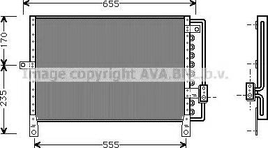 Ava Quality Cooling CR 5014 - Конденсатор, кондиціонер autocars.com.ua