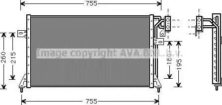 Ava Quality Cooling CR 5018 - Конденсатор кондиционера avtokuzovplus.com.ua