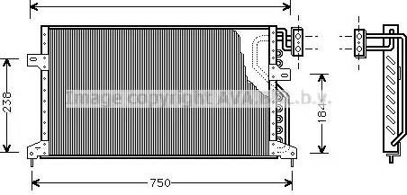 Ava Quality Cooling CR 5020 - Конденсатор кондиционера avtokuzovplus.com.ua