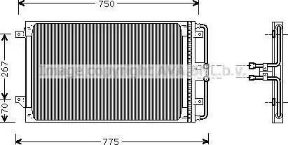 Ava Quality Cooling CR 5021 - Конденсатор кондиционера avtokuzovplus.com.ua