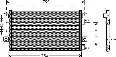 Ava Quality Cooling CR 5023 - Конденсатор, кондиціонер autocars.com.ua