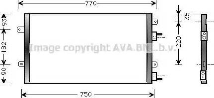 Ava Quality Cooling CR 5051 - Конденсатор кондиционера avtokuzovplus.com.ua