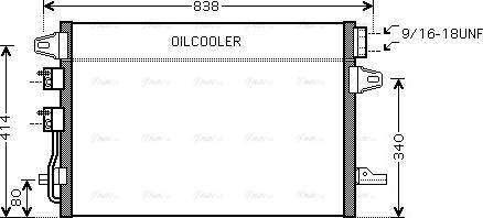 Ava Quality Cooling CR 5088 - Конденсатор, кондиціонер autocars.com.ua