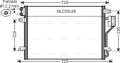 Ava Quality Cooling CR 5106 - Конденсатор, кондиціонер autocars.com.ua