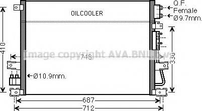 Ava Quality Cooling CR5124 - Конденсатор, кондиціонер autocars.com.ua