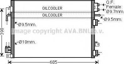 Ava Quality Cooling CR5127 - Конденсатор, кондиціонер autocars.com.ua