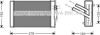 Ava Quality Cooling CR 6004 - Теплообменник, отопление салона avtokuzovplus.com.ua