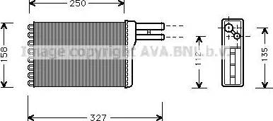 Ava Quality Cooling CR 6048 - Теплообменник, отопление салона avtokuzovplus.com.ua