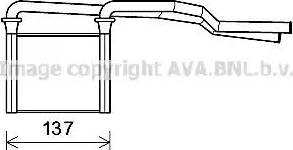 Ava Quality Cooling CR6136 - Теплообмінник, опалення салону autocars.com.ua