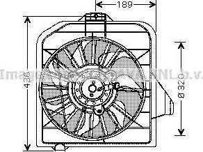 Ava Quality Cooling CR 7503 - Вентилятор, охолодження двигуна autocars.com.ua