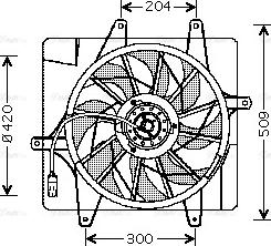 Ava Quality Cooling CR 7505 - Вентилятор, охлаждение двигателя avtokuzovplus.com.ua