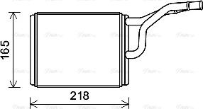 Ava Quality Cooling CRA6137 - Теплообмінник, опалення салону autocars.com.ua