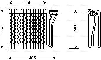 Ava Quality Cooling CR V041 - Испаритель, кондиционер avtokuzovplus.com.ua