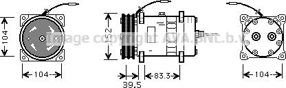 Ava Quality Cooling CSK002 - Компрессор кондиционера autodnr.net