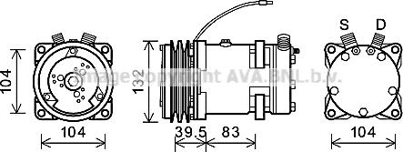 Ava Quality Cooling CSK007 - Компресор, кондиціонер autocars.com.ua