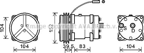 Ava Quality Cooling CSK020 - Компрессор кондиционера autodnr.net