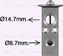 Ava Quality Cooling CT1076 - Розширювальний клапан, кондиціонер autocars.com.ua