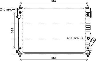 Ava Quality Cooling CT2049 - Радіатор, охолодження двигуна autocars.com.ua