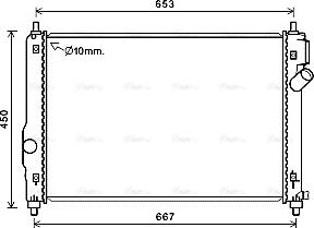Ava Quality Cooling CT2064 - Радіатор, охолодження двигуна autocars.com.ua