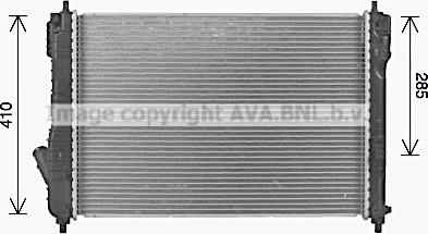 Ava Quality Cooling CT2075 - Радіатор, охолодження двигуна autocars.com.ua