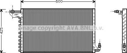 AVA CT5018 - Конденсатор, кондиціонер autocars.com.ua