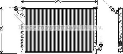 AVA CT 5021 - Конденсатор, кондиціонер autocars.com.ua