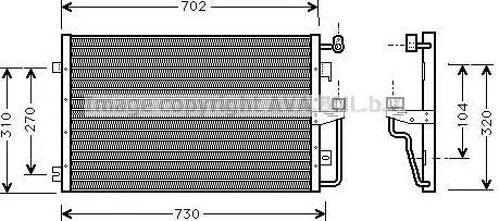 Ava Quality Cooling CT 5027 - Конденсатор, кондиціонер autocars.com.ua