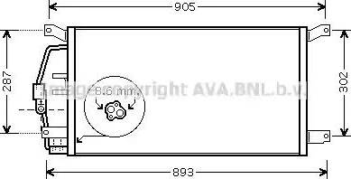 Ava Quality Cooling CT 5031 - Конденсатор кондиционера autodnr.net