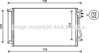 AVA CT5038D - Конденсатор, кондиціонер autocars.com.ua