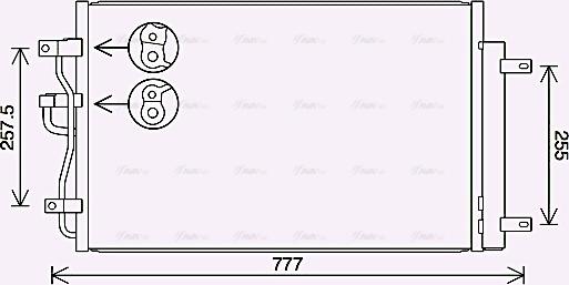 AVA CT5068D - Конденсатор, кондиціонер autocars.com.ua