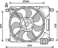Ava Quality Cooling CT7501 - Вентилятор, охолодження двигуна autocars.com.ua
