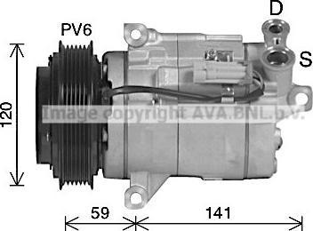 Ava Quality Cooling CTK079 - Компрессор кондиционера avtokuzovplus.com.ua