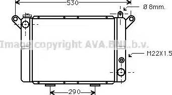 Ava Quality Cooling DA2002 - Радіатор, охолодження двигуна autocars.com.ua