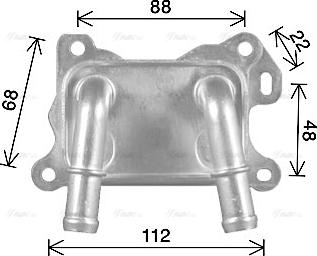 Ava Quality Cooling DA3017 - Масляний радіатор, рухове масло autocars.com.ua