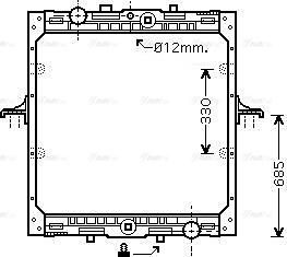 Ava Quality Cooling DF 2029 - Радіатор, охолодження двигуна autocars.com.ua