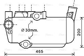 Ava Quality Cooling DF3053 - Масляний радіатор, ретардер autocars.com.ua