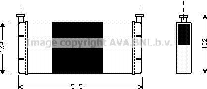 Ava Quality Cooling DF6021 - Теплообменник, отопление салона avtokuzovplus.com.ua