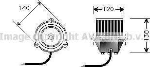 Ava Quality Cooling DF7501 - Електродвигун, вентиляція салону autocars.com.ua