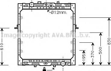 Ava Quality Cooling DFA2010 - Радіатор, охолодження двигуна autocars.com.ua