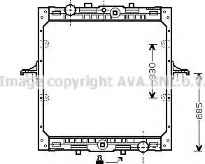 Ava Quality Cooling DFA2029 - Радіатор, охолодження двигуна autocars.com.ua