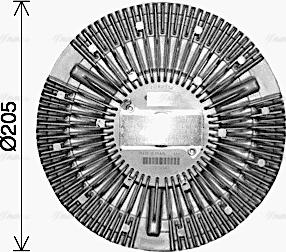 Ava Quality Cooling DFC092 - Сцепление, вентилятор радиатора avtokuzovplus.com.ua